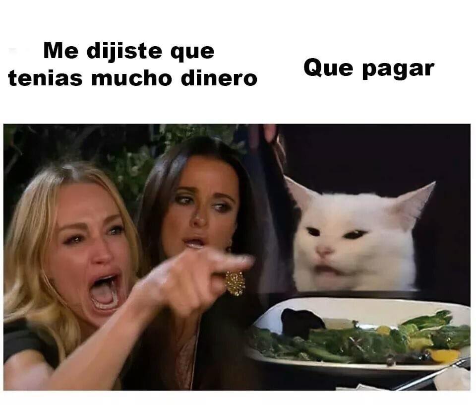 El Origen Del Popular Meme Del Gato En La Mesa