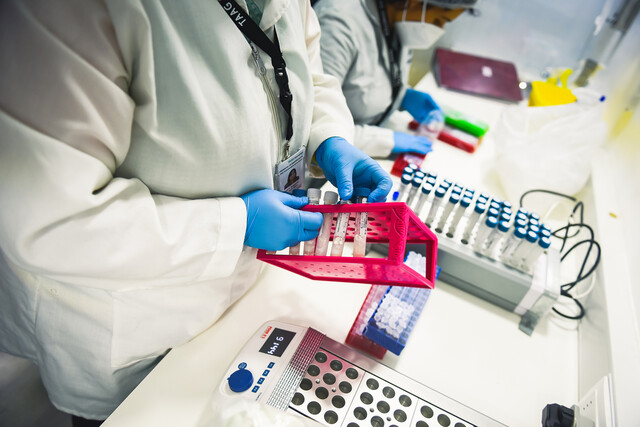 Examenes PCR casos activos Covid-19 variante Delta