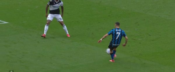 Alexis Sánchez versus Udinese. Foto: Captura de pantalla.