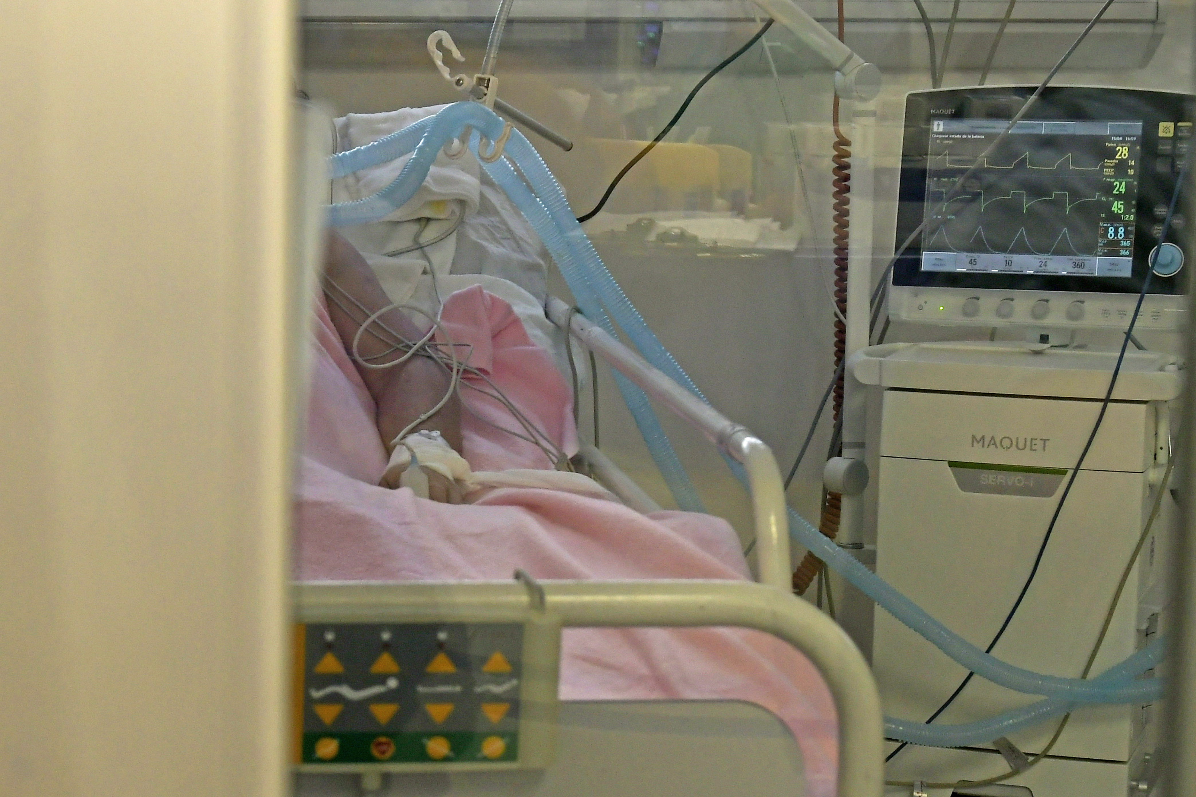 Paciente internado en camas UCI