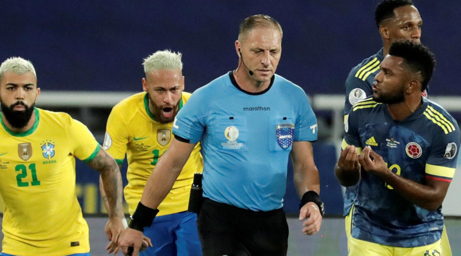 Conmebol revela audios VAR del partido entre Brasil y Colombia