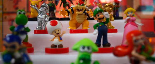 Detalle de figuras de Nintendo durante la Inauguración de Festigame 2015