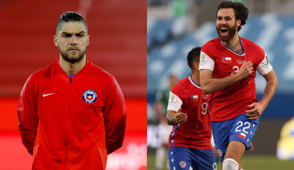 Los jugadores de la Selección Chilena, Francisco Sierralta y Ben Brereton