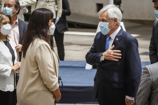 Izkia Siches y el Presidente Sebastián Piñera