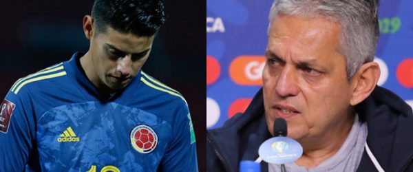 James Rodríguez y Reinaldo Rueda