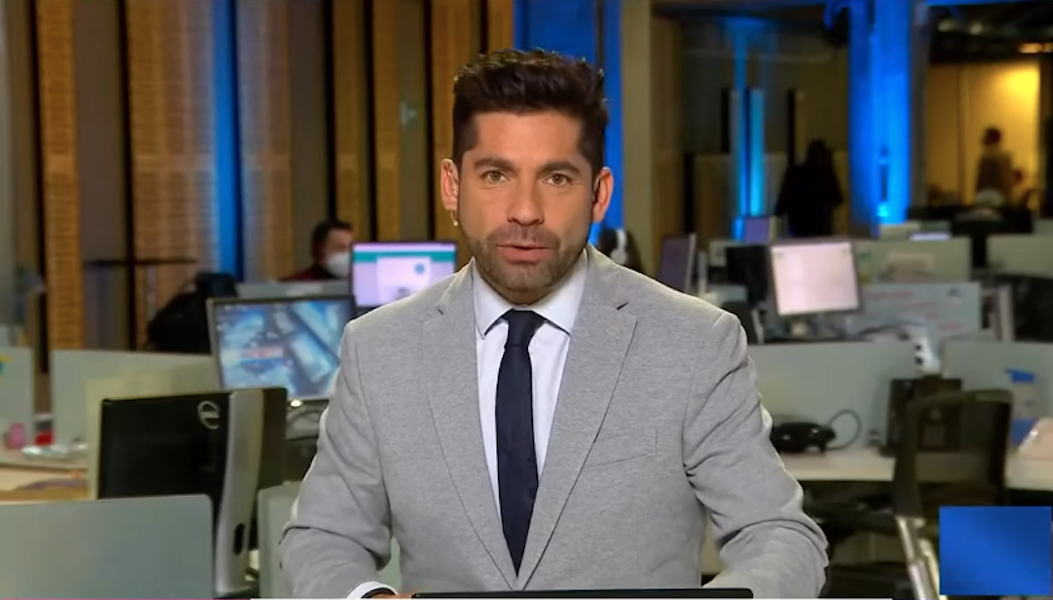 Karim Butte en el noticiero de Chilevisión