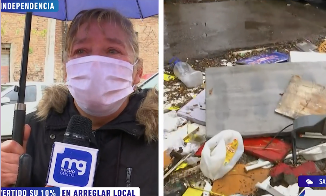 Mujer denuncia que demolieron su kiosko en Independencia sin previo aviso