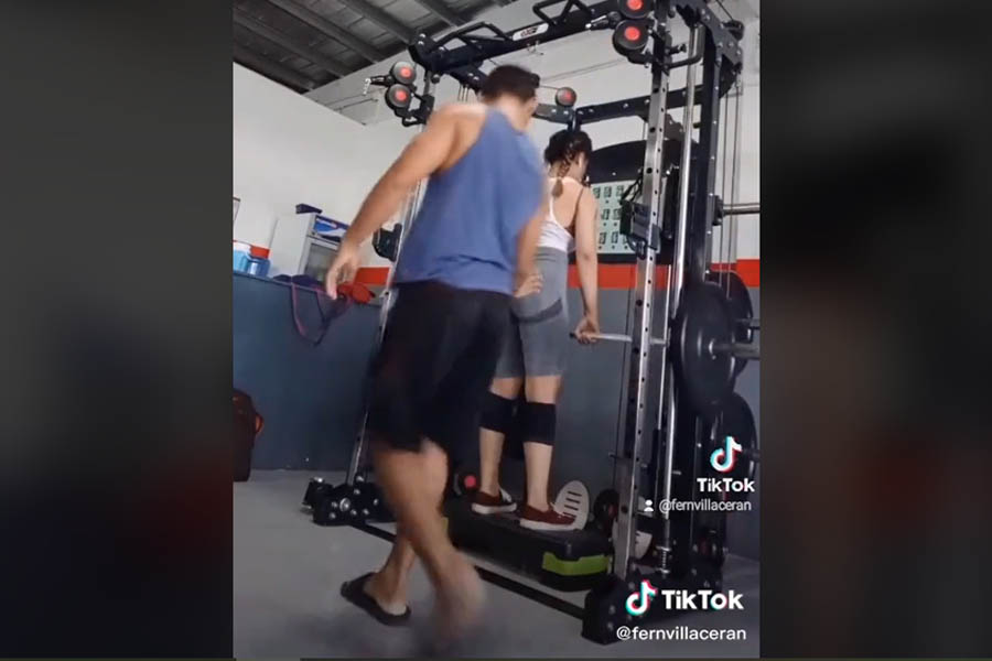 Instructora fitness captó en vivo a su acosador a través de un TikTok