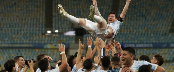 Messi y argentina campeón de America