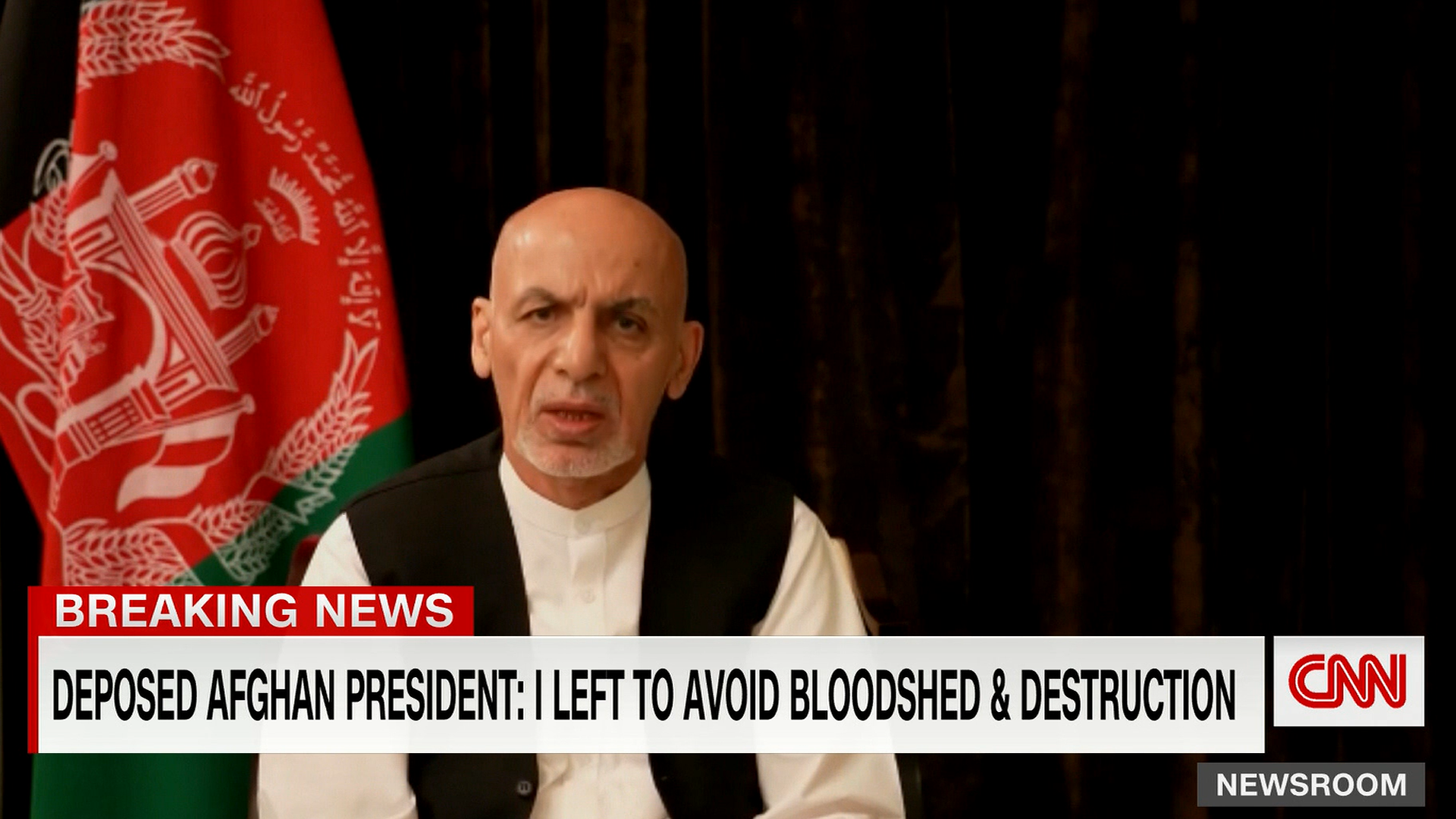 El ex presidente de Afganistán, Ashaf Ghani, se refirió este miércoles a su huída del país luego de la irrupción de los talibanes.