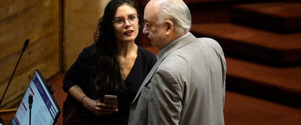 Camila Vallejo y Guillermo Teillier