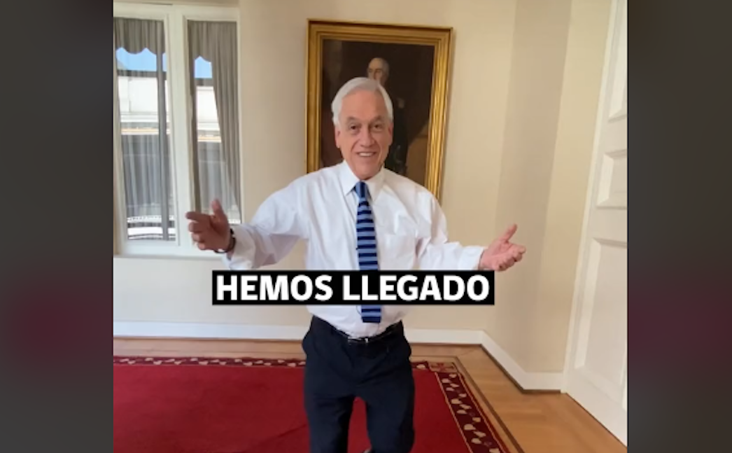 Sebastián Piñera abrió cuenta de TikTok