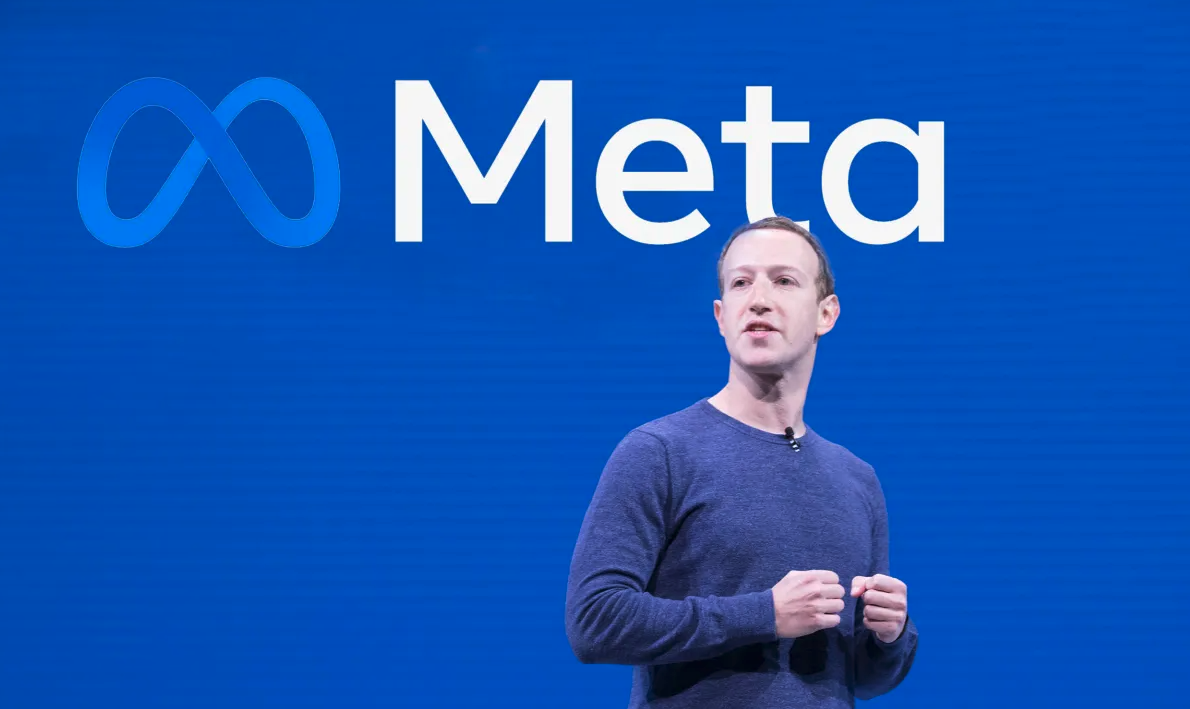 Zuckerberg presentando Meta, el nuevo nombre corporativo de Facebook.