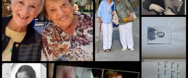 La imagen es un collage con diferentes fotos de Ana María y Betty