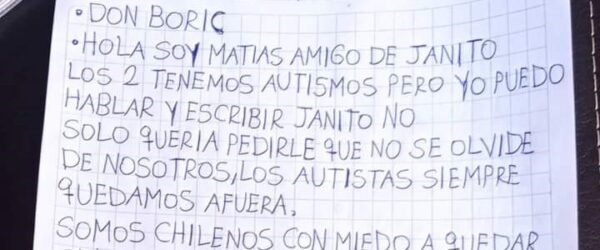 La respuesta de "Don Boric" a niño con autismo que le pidió inclusión como derecho