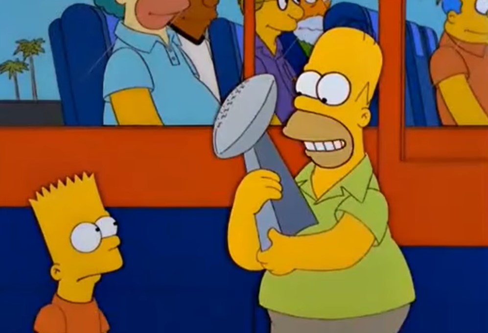 Los Simpson y la predicción del ganador del Super Bowl 2022