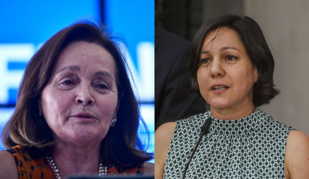 Marta Lagos y Javiera Parada