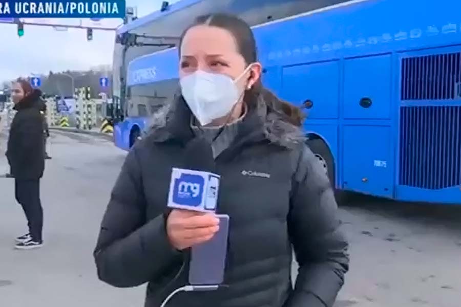 El encuentro que emocionó a Andrea Aristegui en la frontera de Ucrania