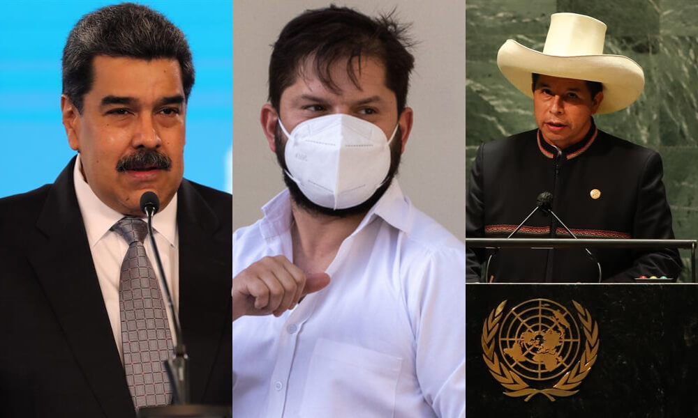 "Por ahí ha surgido una izquierda cobarde": La durísima respuesta de Nicolás Maduro a las críticas de Gabriel Boric y Pedro Castillo