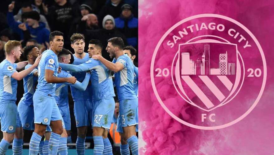 Manchester City amenaza al Santiago City por uso de marca y escudo