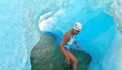 VIDEO. ¡La sirena de hielo lo logró! Bárbara Hernández rompe dos récord Guinness en Cabo de Hornos