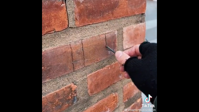 VIRAL. Video muestra en 47 segundos una tremenda obra de arte callejera