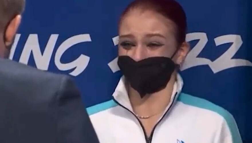 VIDEO. Patinadora rusa explota al obtener una medalla de plata en JJ.OO.