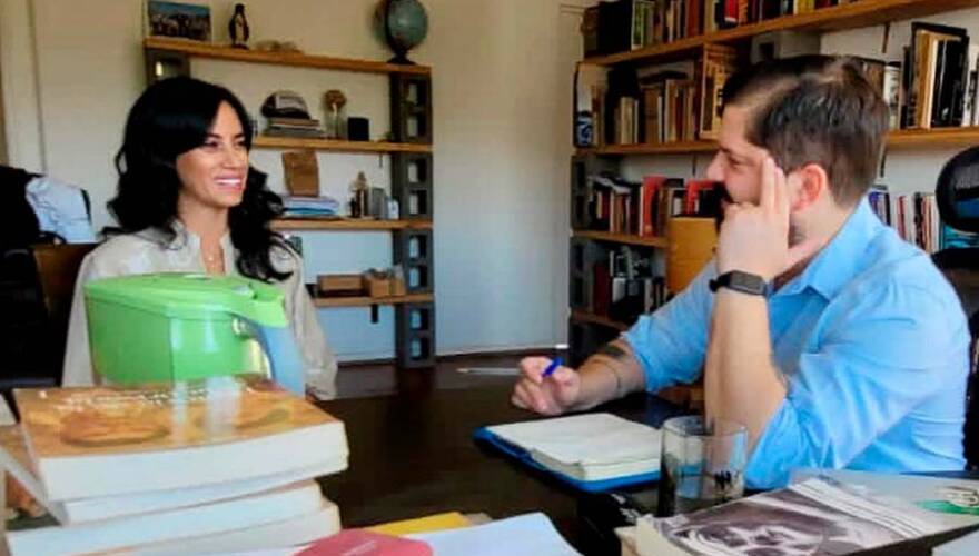 Paulina Núñez se reúne con Boric para hablar sobre el futuro Gobierno