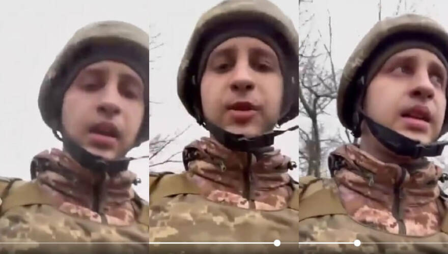 "Por si algo pasa": viralizan conmovedora despedida de soldado ucraniano a sus padres