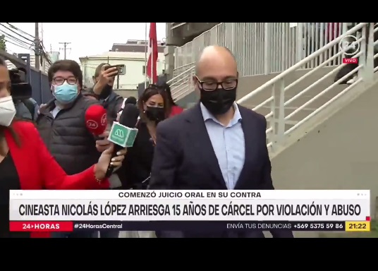VIRAL. Registran monumental caída mientras la prensa seguía a Nicolás López
