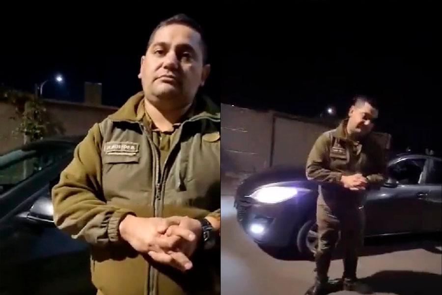 VIDEO. Carabinero borracho choca casa y es increpado por la afectada|VIDEO. Carabinero borracho choca casa y es increpado por la afectada