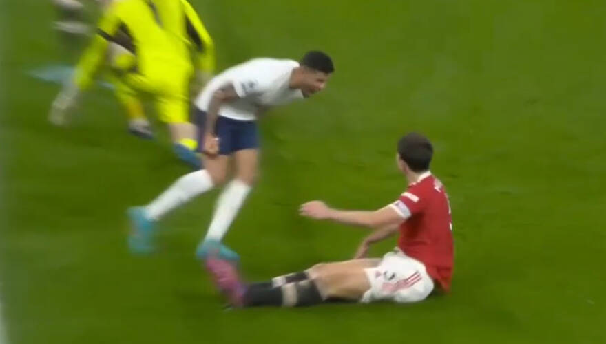 Hasta le gritaron el gol en la cara a Maguire: así fue el tenso partido entre Manchester United y Tottenham