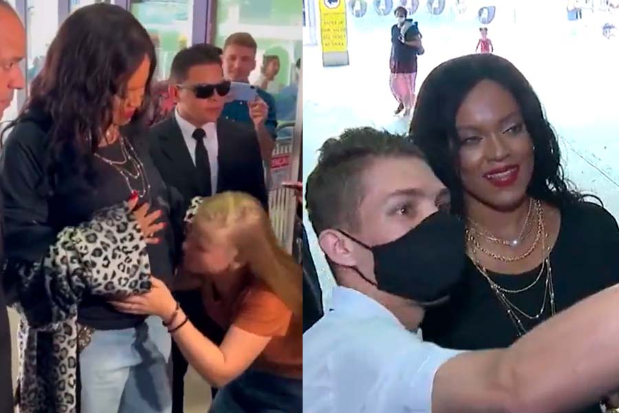 VIDEO. Una mujer que se hizo pasar por Rihanna deja la grande en Brasil