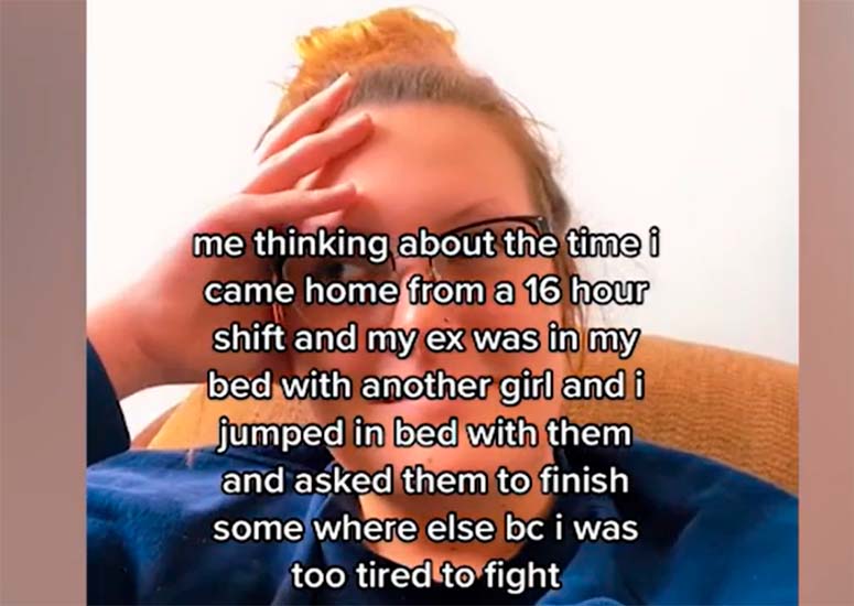 Enfermera se hace viral en TikTok por infidelidad