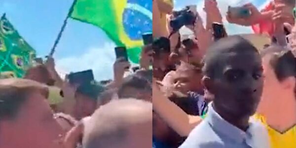 VIDEO. Guardia de Bolsonaro da vuelta a un ciudadano afrodescendiente
