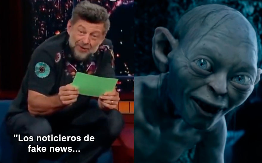 VIDEO. Andy Serkis leyó tweets de Donald Trump con la voz de Gollum