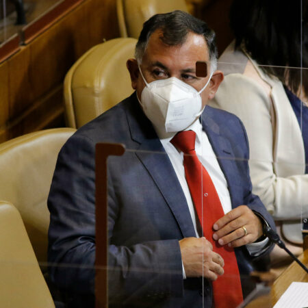 Eric Aedo, diputado DC, en el hemiciclo de la Cámara de Diputadas y Diputados
