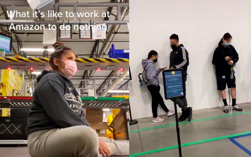 VIDEO. Trabajadora de Amazon deja la grande en TikTok