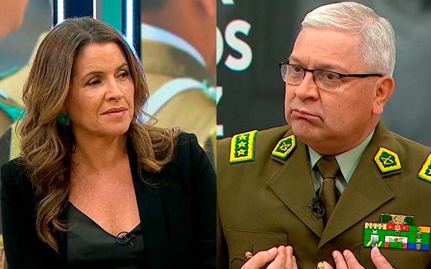 El momento que protagonizó director de Carabineros en matinal de CHV