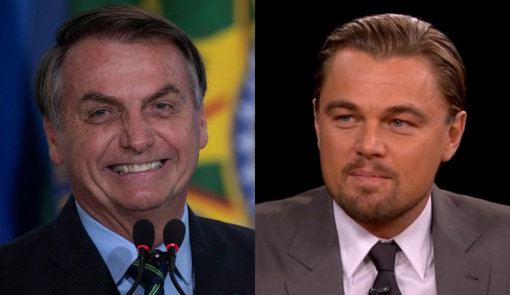 Jair Bolsonaro y Leonardo DiCaprio