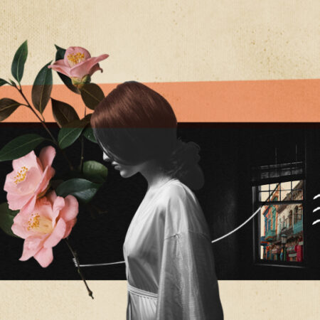 La imagen es un collage alusivo a la pérdida de un hijo