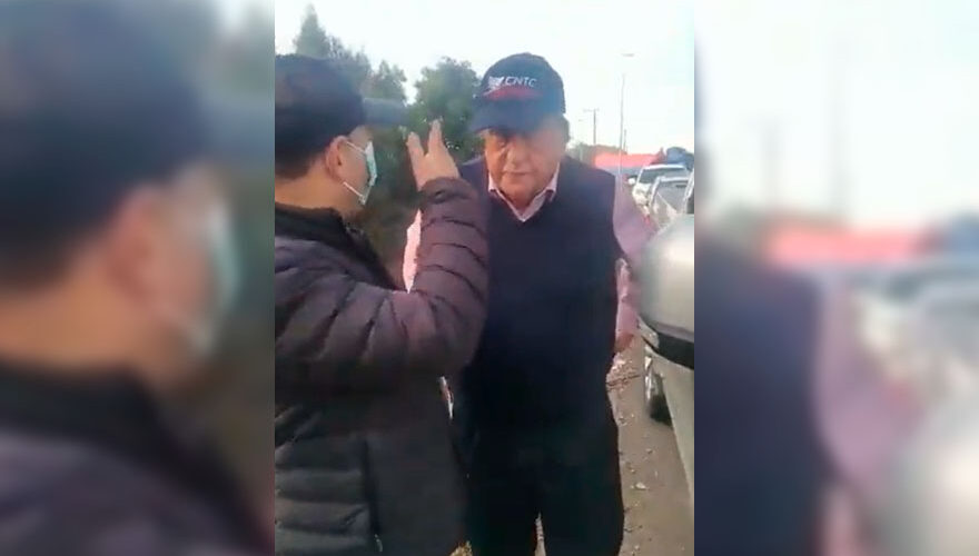 VIDEO. "Fuera de acá": grupo de camioneros expulsó a Sergio Pérez