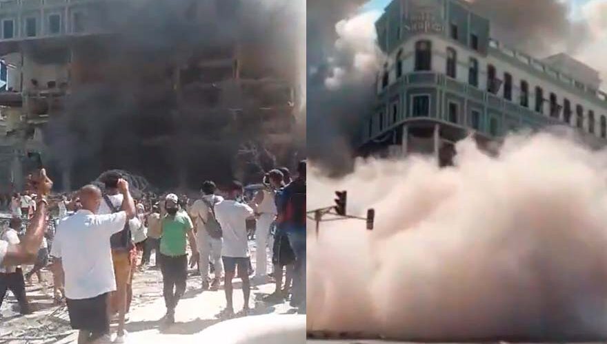 VIDEO. Los registros de explosión ocurrida en un hotel de La Habana