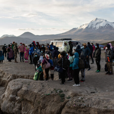 Migrantes en Colchane