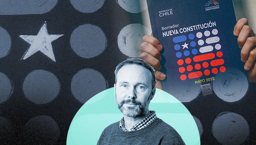 Manfred Svensson frente al borrador hecho por la Convención