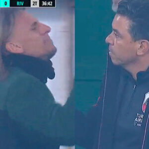 VIDEO. Beccacece tuvo día de furia ante River Plate y Marcelo Gallardo
