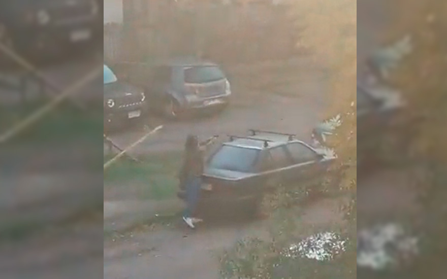 VIDEO. Captan tiroteo en Villa Olímpica de Ñuñoa a plena luz del día
