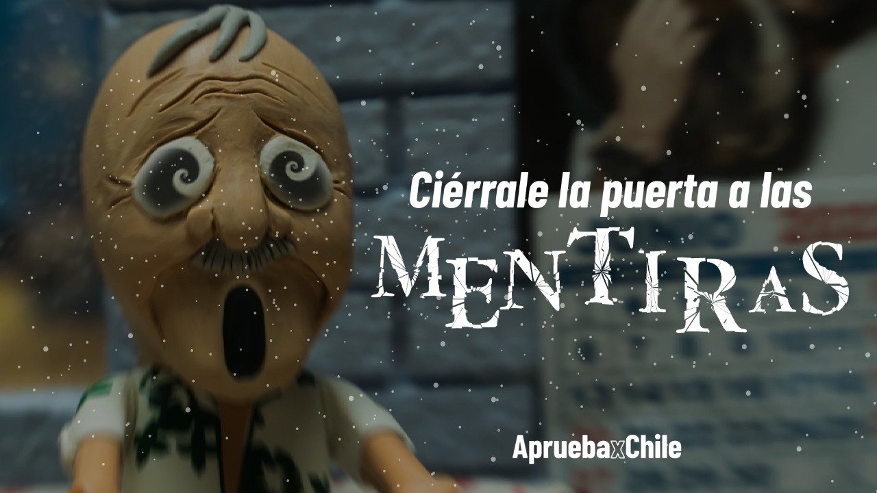 Poster de campaña "ciérrale la puerta a las mentiras"
