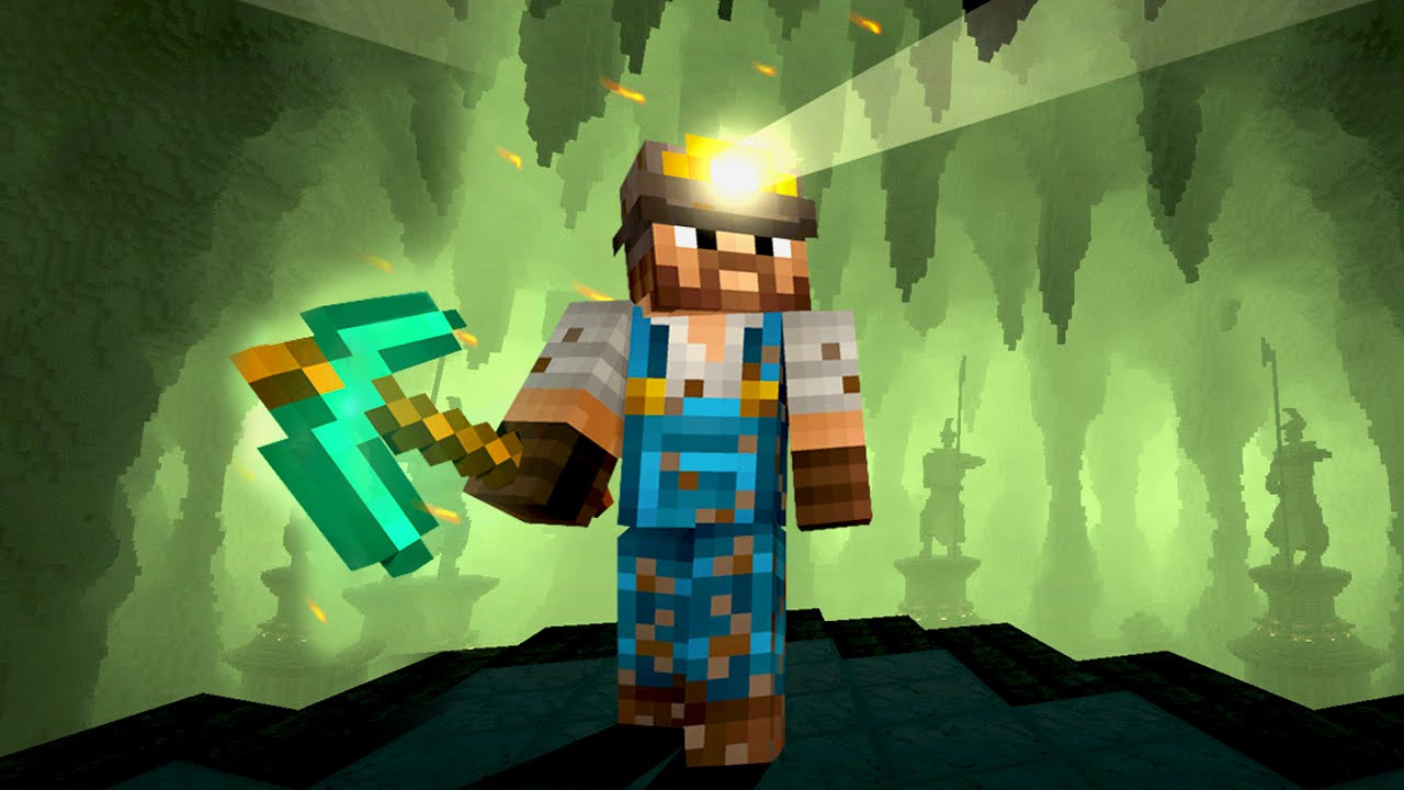 Майнкрафт rotten creatures. Шахта майнкрафт. Майнкрафт рудокоп. Шахтер из майнкрафта. Майнкрафт рудокоп.