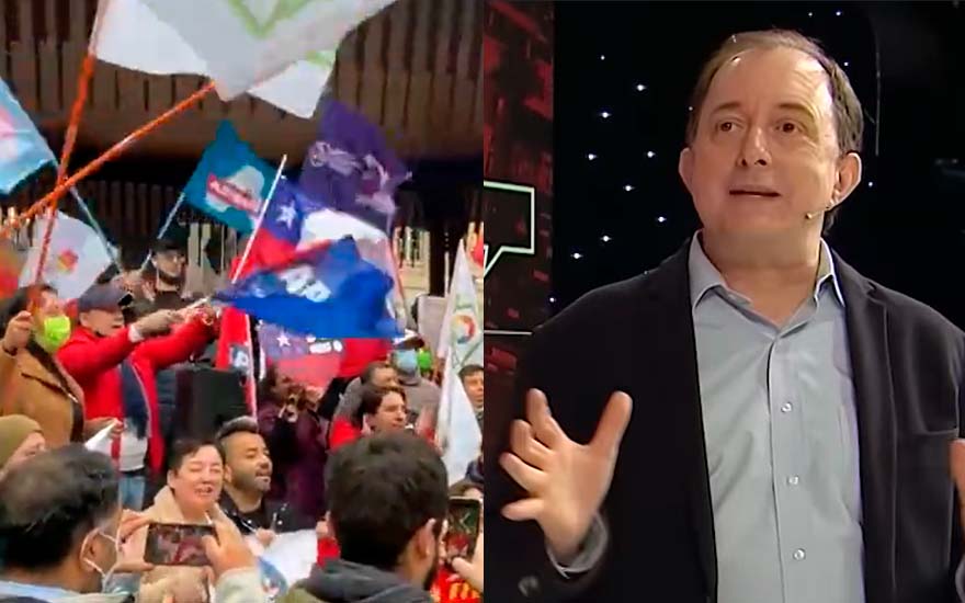 Iván Poduje se viraliza por comentario sobre bandera en evento Apruebo